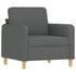 Sofa Chair Dark Grey 60 cm Fabric