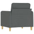 Sofa Chair Dark Grey 60 cm Fabric