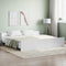 Bed Frame without Mattress White 183x203 cm King