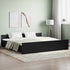 Bed Frame without Mattress Black 183x203 cm King