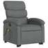 Electric Stand up Massage Recliner Chair Dark Grey Fabric