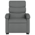 Electric Stand up Massage Recliner Chair Dark Grey Fabric