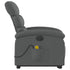 Electric Stand up Massage Recliner Chair Dark Grey Fabric