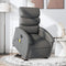 Electric Stand up Massage Recliner Chair Dark Grey Fabric