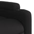 Stand up Massage Recliner Chair Black Fabric