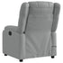 Electric Massage Recliner Chair Light Grey Fabric