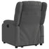 Electric Stand up Massage Recliner Chair Dark Grey Fabric