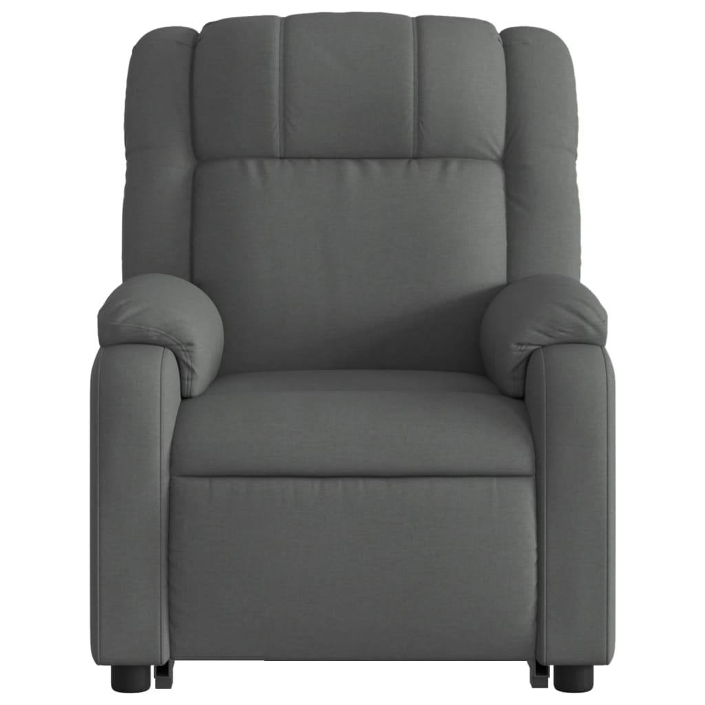 Electric Stand up Massage Recliner Chair Dark Grey Fabric