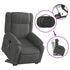 Electric Stand up Massage Recliner Chair Dark Grey Fabric