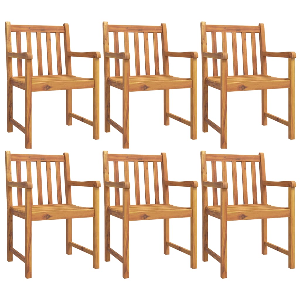 Garden Chairs 6 pcs 56x55.5x90 cm Solid Wood Acacia