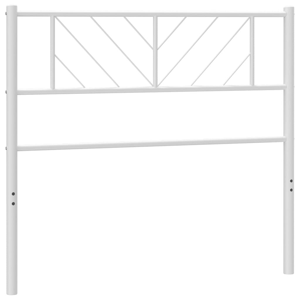 Metal Headboard White 112x90 cm