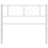 Metal Headboard White 112x90 cm