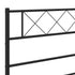 Metal Headboard Black 137 cm Double