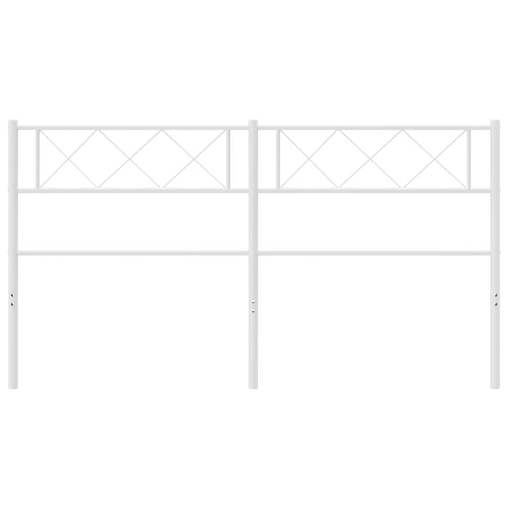 Metal Headboard White 137 cm Double