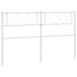 Metal Headboard White 137 cm Double