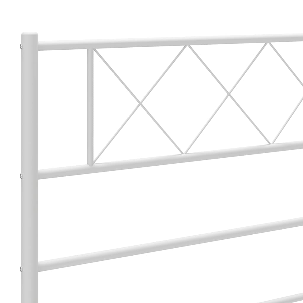 Metal Headboard White 137 cm Double