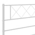 Metal Headboard White 137 cm Double