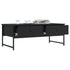 Coffee Table Black 101x49x39.5 cm Engineered Wood