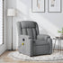 Massage Recliner Chair Light Grey Fabric