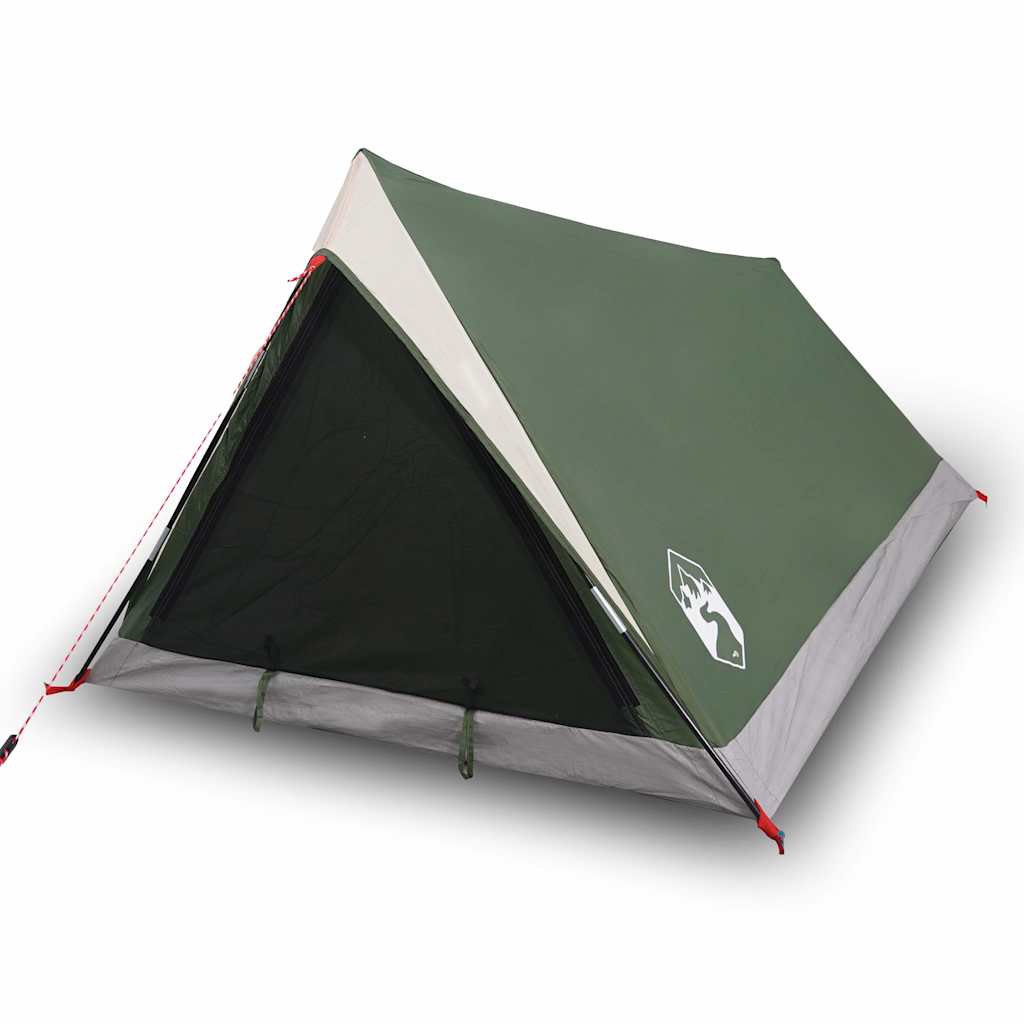 Camping Tent 2-Person Green Waterproof