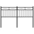 Metal Headboard Black 137 cm Double