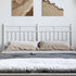 Metal Headboard White 152 cm Queen