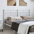 Metal Headboard White 152 cm