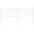 Metal Headboard White 183 cm King