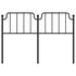 Metal Headboard Black 137 cm Double