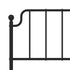 Metal Headboard Black 137 cm Double