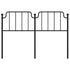 Metal Headboard Black 152 cm Queen