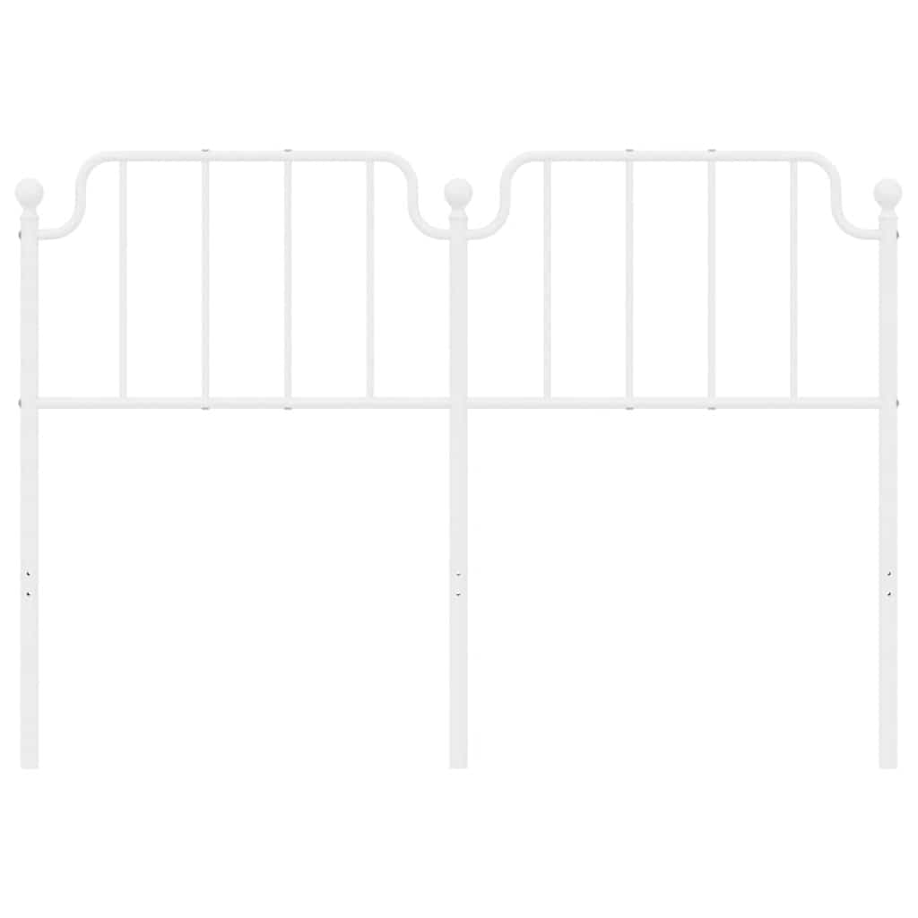 Metal Headboard White 152 cm Queen