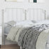 Metal Headboard White 152 cm Queen