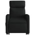 Electric Stand up Massage Recliner Chair Black Fabric