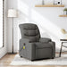 Massage Recliner Chair Dark Grey Fabric