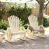 Rocking Adirondack Chairs 2 pcs Solid Wood Fir