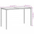 Garden Table with Glass Top Light Grey 115x54x74 cm Poly Rattan