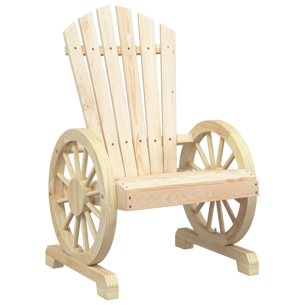 Garden Adirondack Chair Solid Wood Fir