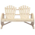 Garden Adirondack Chair 2-Seater Solid Wood Fir