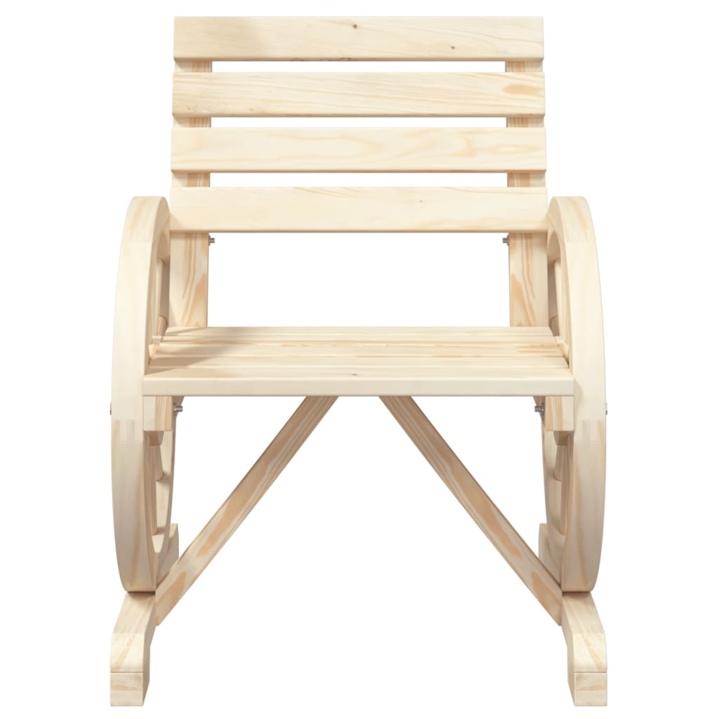 Garden Chairs 2 pcs 58x58x78.5 cm Solid Wood Fir