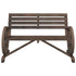 Garden Bench 2-Seater Solid Wood Fir