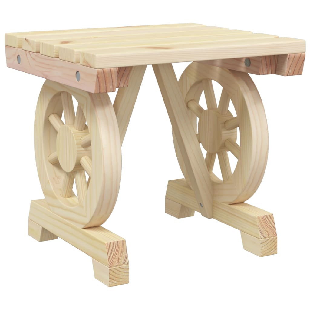 Garden Footstool 40x36.5x38.5 cm Solid Wood Fir