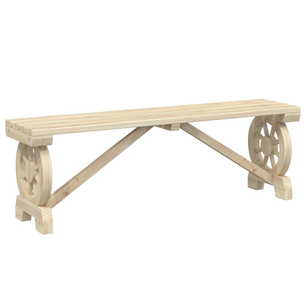 Garden Bench 115 cm Solid Wood Fir