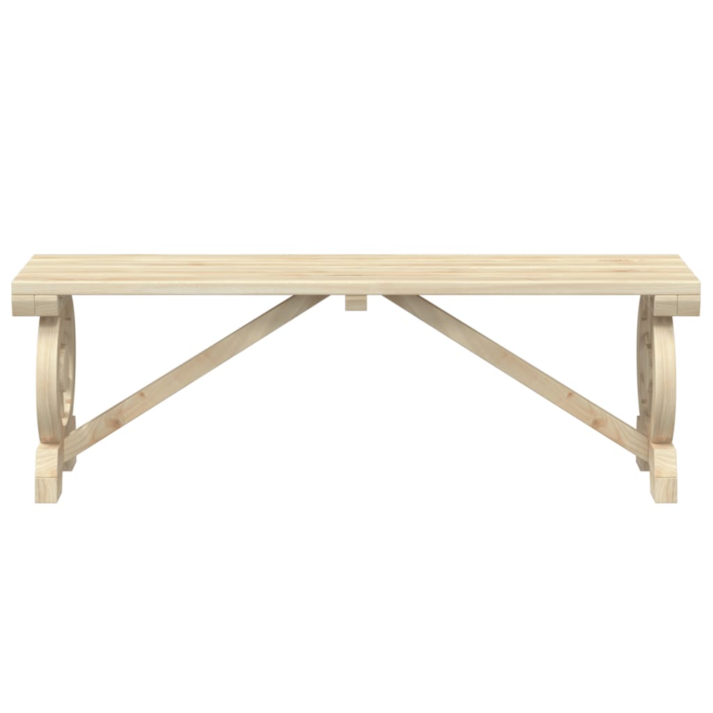 Garden Bench 115 cm Solid Wood Fir