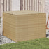 Garden Storage Box Mix Beige 291L Poly Rattan