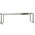 Kitchen Work Table with Overshelf 110x55x120 cm Stainless Steel