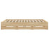 Bed Frame with Drawers without Mattress Sonoma Oak 183x203 cm King