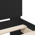 Bed Frame without Mattress Black 183x203 cm King