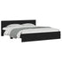 Bed Frame without Mattress Black 183x203 cm King