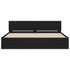 Bed Frame without Mattress Black 183x203 cm King